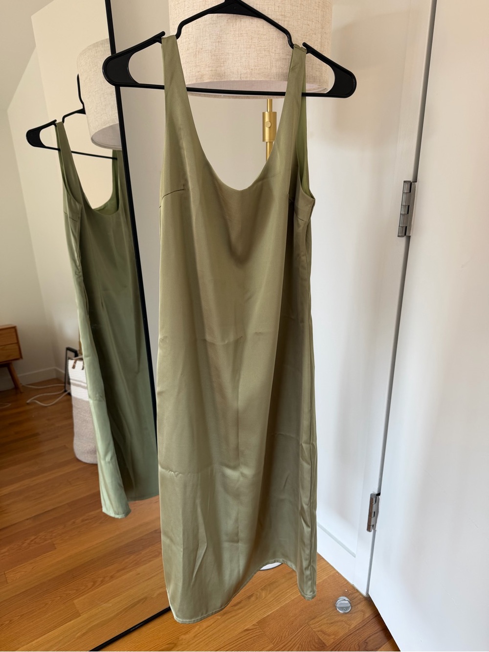 Olive/Sage Green Slip Dress